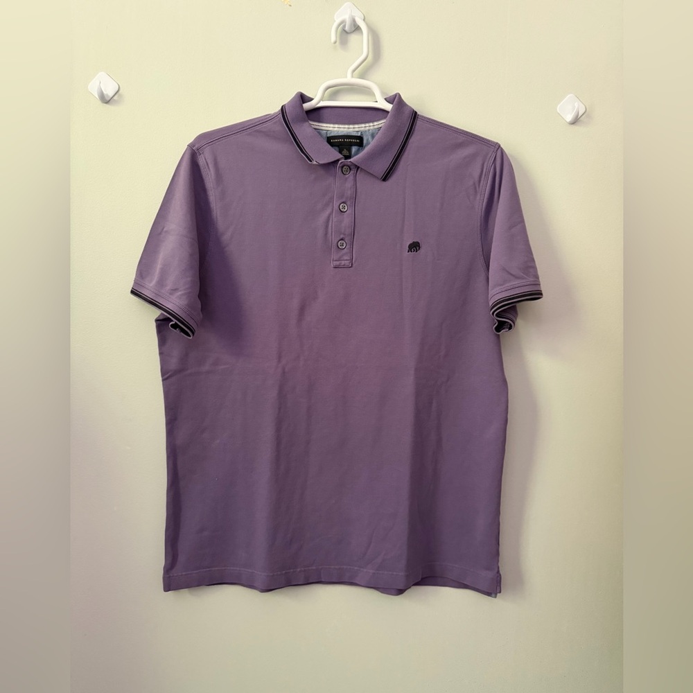 Banana Republic Purple Polo Shirt - Short Sleeve